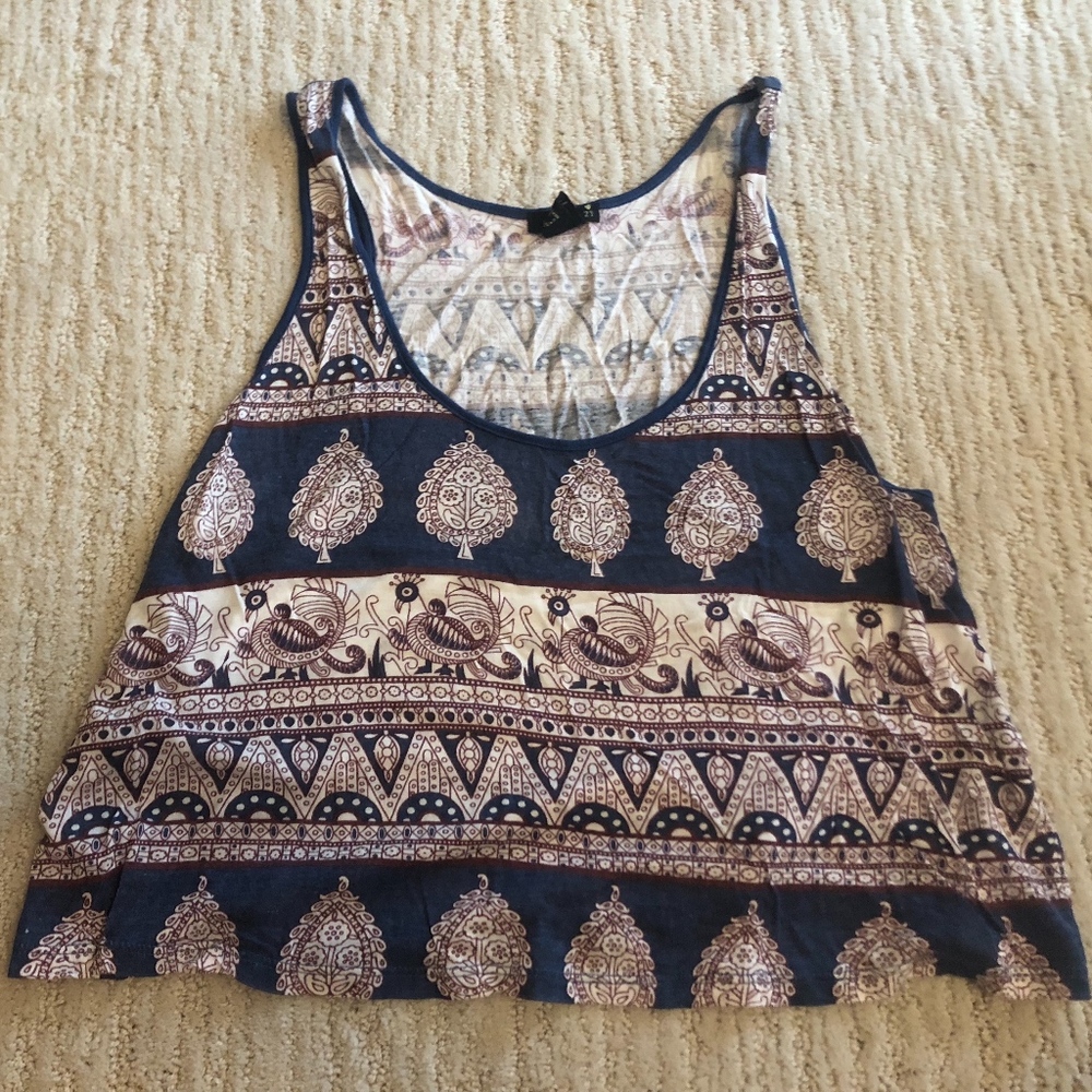 Patterned color tank top